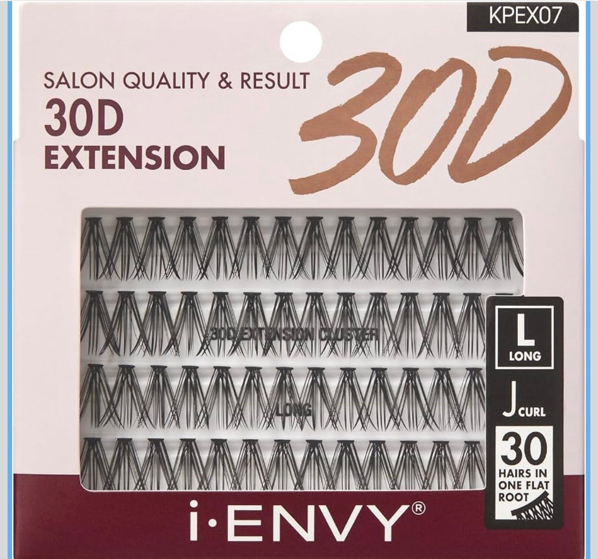 I•ENVY 30D Extension Cluster Individual Lashes (56Clusters)