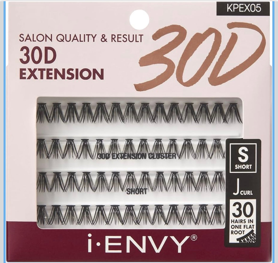I•ENVY 30D Extension Cluster Individual Lashes (56Clusters)