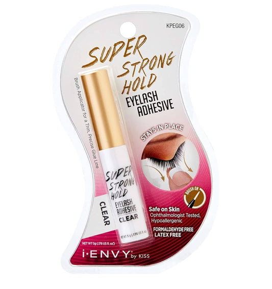i•ENVY Super Strong Hold Eyelash Adhesive, Waterproof, 48-Hour Long-Lasting Lash Glue